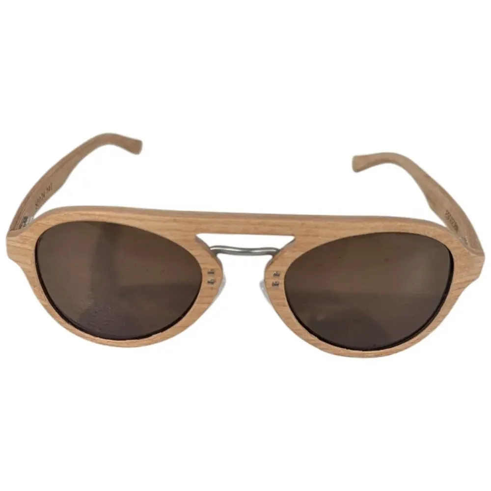 Earth Wood Cruz Sunglasses Light Brown Beige